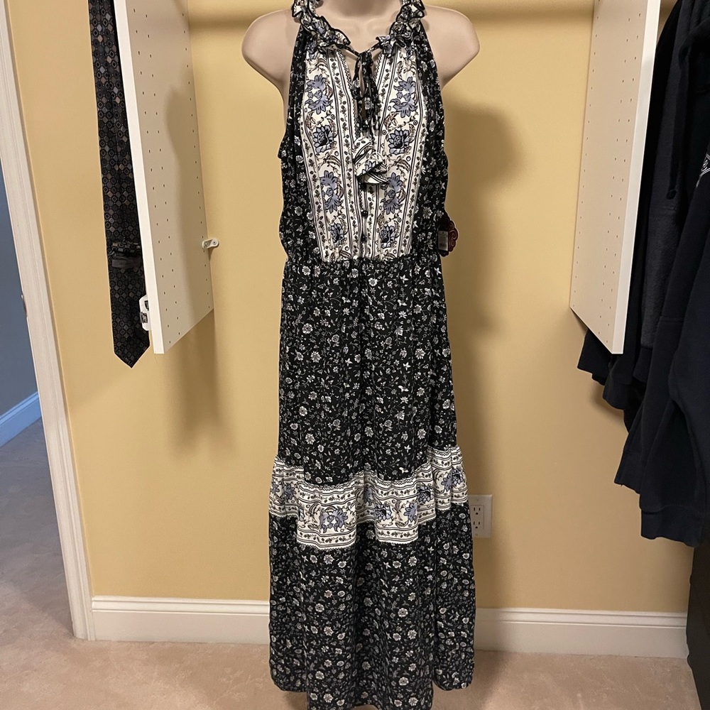 Knox Rose Black Floral Maxi Dress